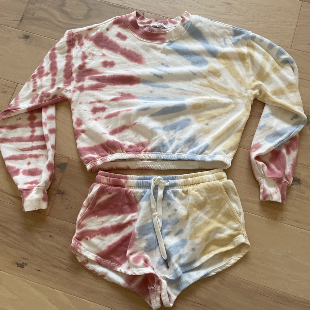 Z supply tie dye lounge set